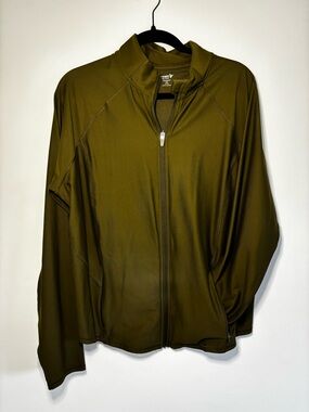 Old Navy Olive Green Performance Full-Zip Jacket